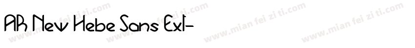 AR New Hebe Sans Ext字体转换